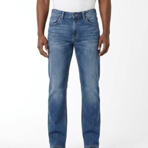 Rock & Roll Piston Straight Leg Medium Wash Denim Jeans Men Size 33X32